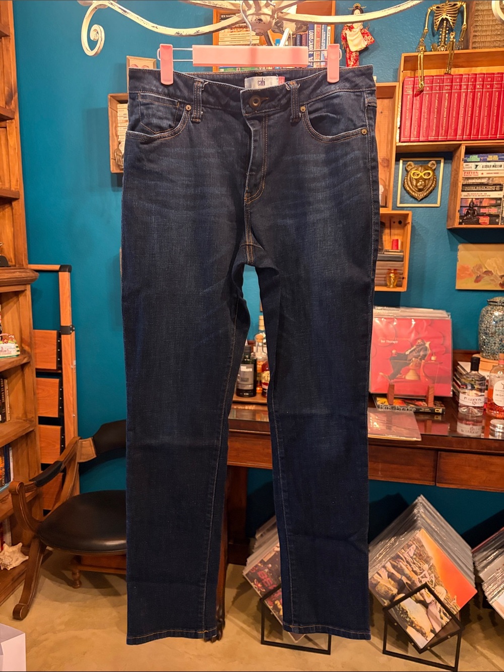 CAbi High-Rise (#3386) Women's Jeans in Dark Blue